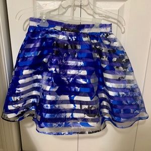 Flare Printed Skirt